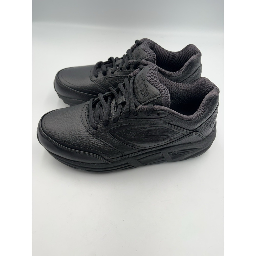 Brooks Addiction Men's Black Low Top Lace-Up Walking Athletic Sneakers